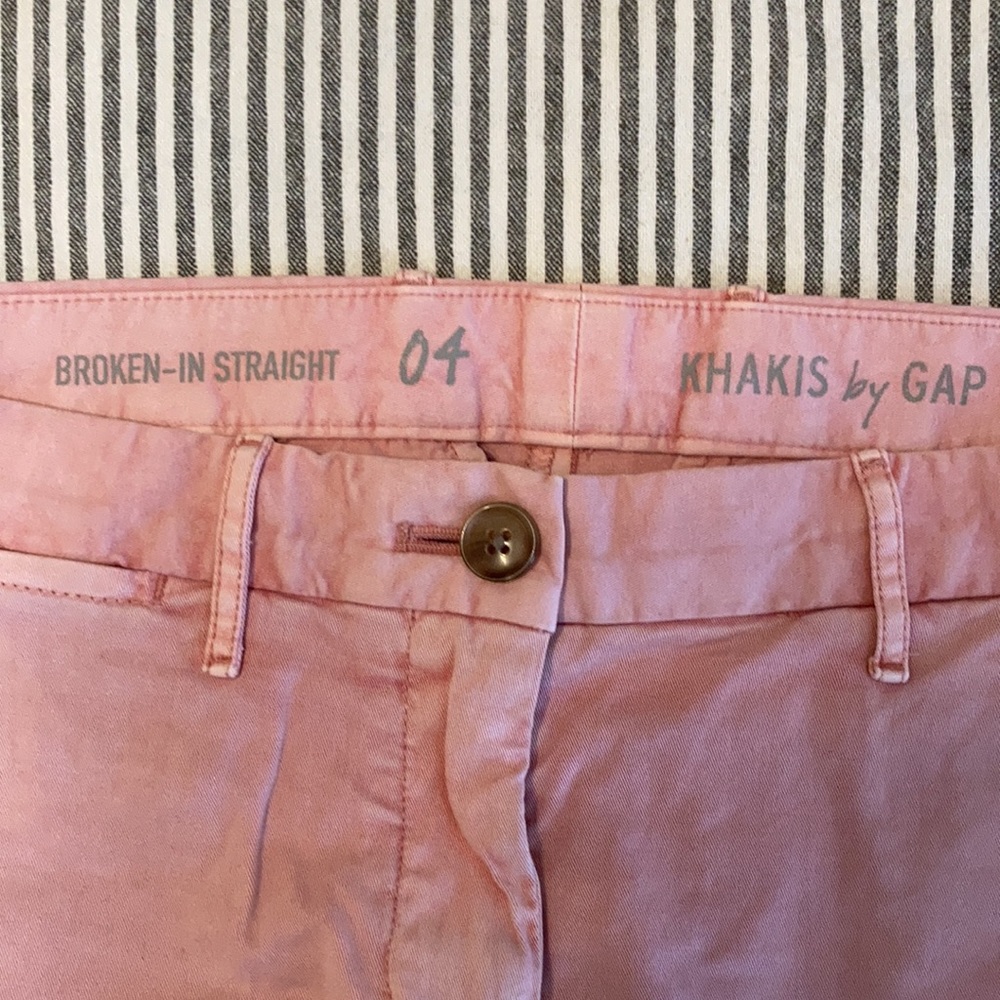 Gap Broken In Khakis, Size 4, Euc. - image 3